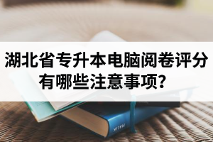 湖北省專升本電腦閱卷評(píng)分有哪些注意事項(xiàng)？