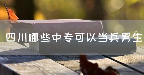 四川哪些中專可以當兵男生(圖1)