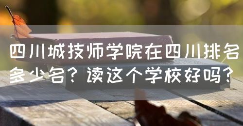 四川城技師學(xué)院在四川排名多少名？讀這個(gè)學(xué)校好嗎？(圖1)