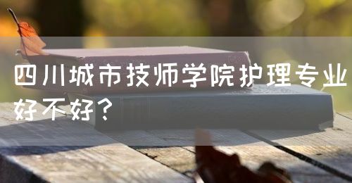 四川城市技師學院護理專業(yè)好不好？(圖1)