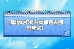 湖北統(tǒng)招專升本都是去哪里考試？