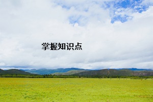 掌握知識(shí)點(diǎn)