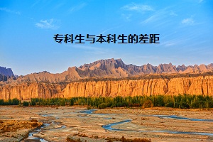 專科生與本科生的差距
