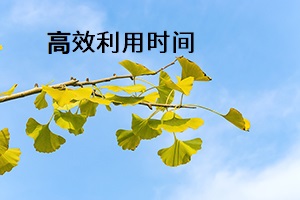 高效利用時間