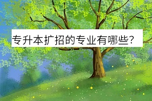 專升本擴招的專業(yè)有哪些