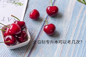 全日制專升本可以考幾次？