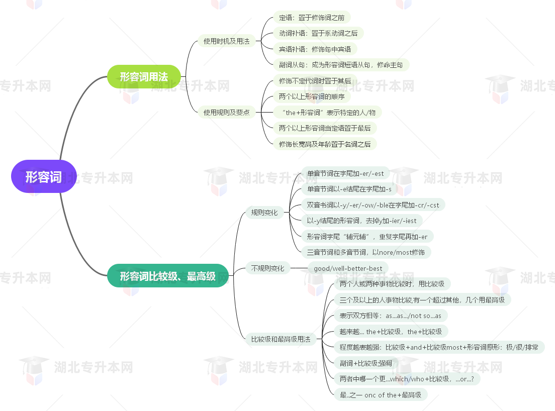 普通專升本英語要掌握多少種語法？25張思維導(dǎo)圖教會(huì)你！